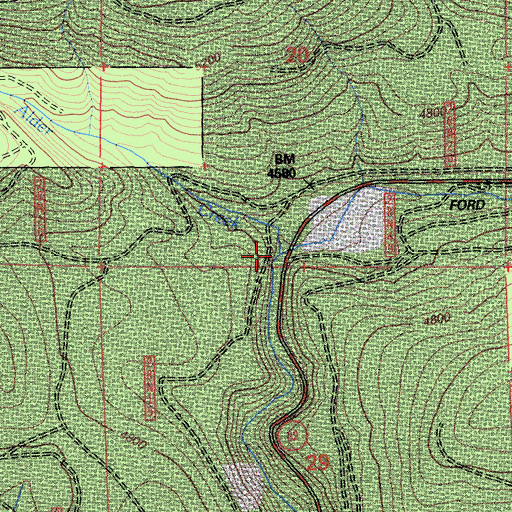 Topographic Map of Alder Creek, CA