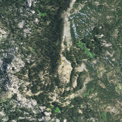 Aerial/Satellite Image of Andesite Peak, CA