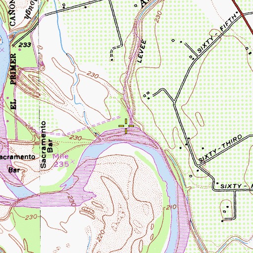 Topographic Map of Antelope Creek, CA