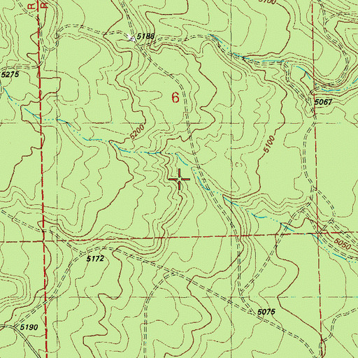 Topographic Map of South Lava Trailhead, OR