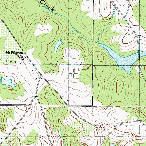 Topographic Map of Lyman Quarry, SC