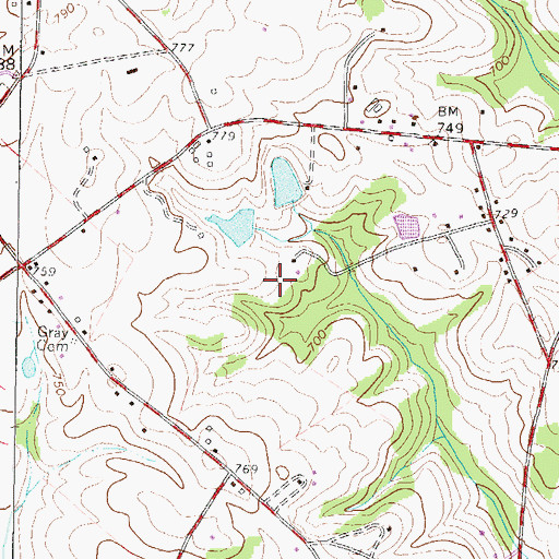 Topographic Map of Hardy Berry Farm, SC