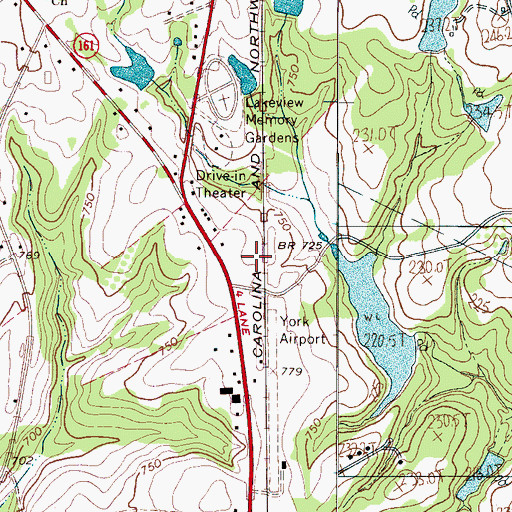 Topographic Map of Bush-N-Vine Farm, SC