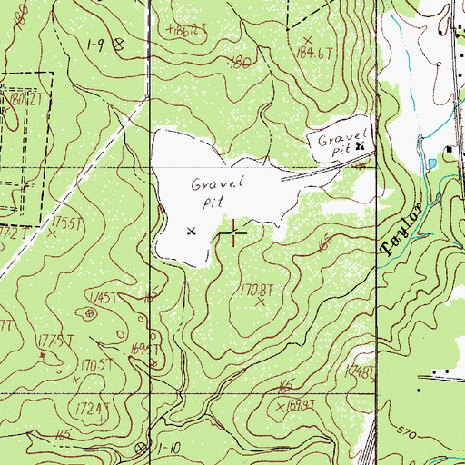 Topographic Map of Rock Hill Quarry, SC