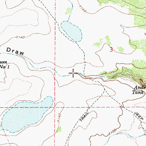 Topographic Map of Anderson Draw, AZ