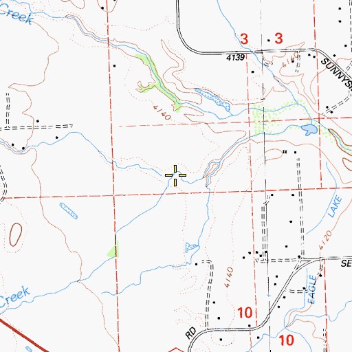 Topographic Map of Bankhead Creek, CA