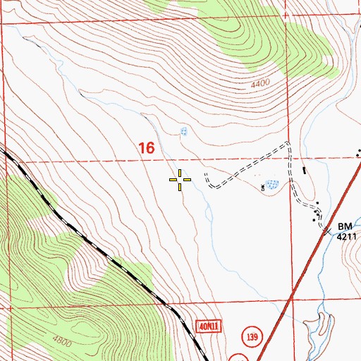 Topographic Map of Barber Canyon, CA