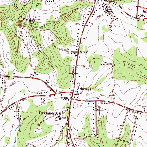Topographic Map of Father's Vineyard, NC