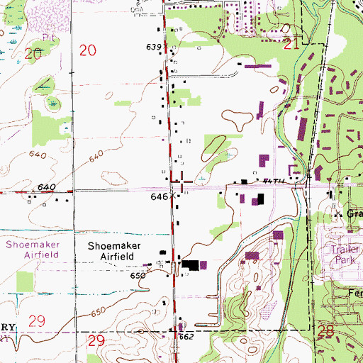 Topographic Map of Fellowship Christian Reformed Church, MI