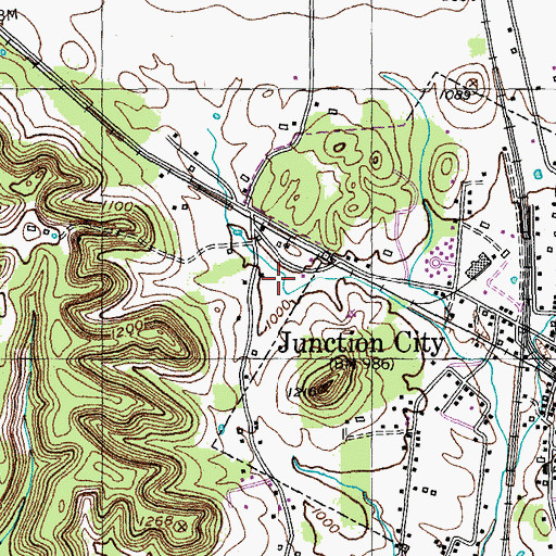 Topographic Map of Knob Lick, KY