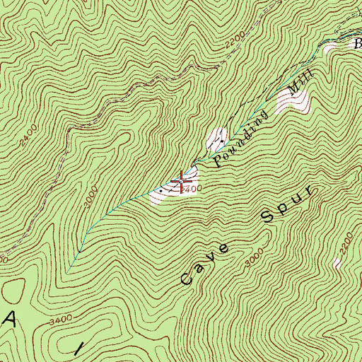 Topographic Map of Indian Grave Gap, KY