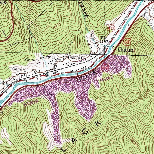 Topographic Map of Spicewood Hollow (historical), KY