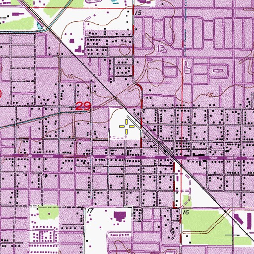 Topographic Map of McDevitt Park, FL