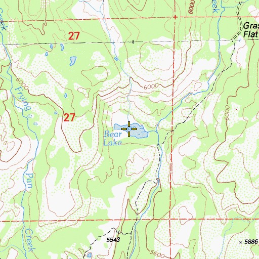Topographic Map of Bear Lake, CA