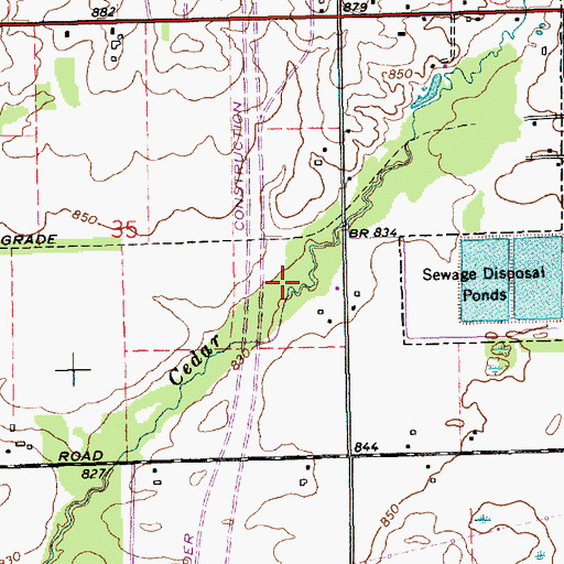 Topographic Map of Lakeside Camp Park, MI