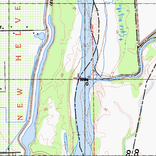 Topographic Map of Bear River, CA