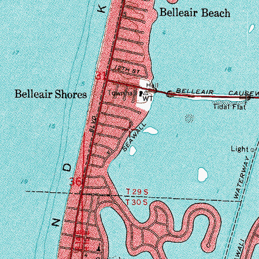 Topographic Map of 7th Street Park, FL