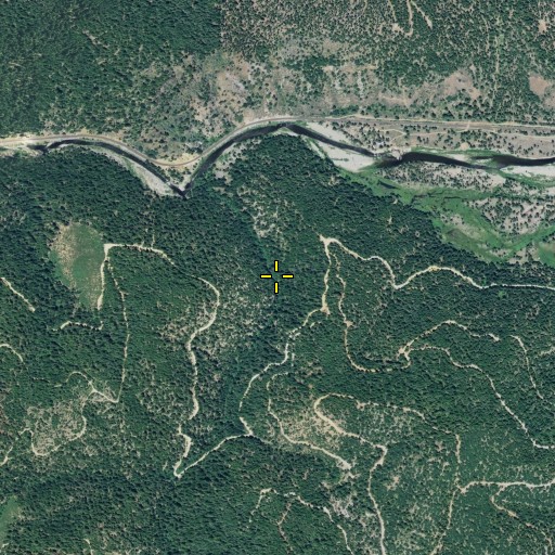 Aerial/Satellite Image of Bell Bar Creek, CA