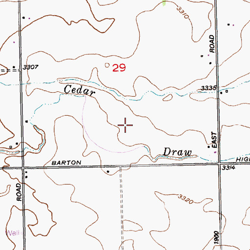 Topographic Map of J-11 Pipeline, ID
