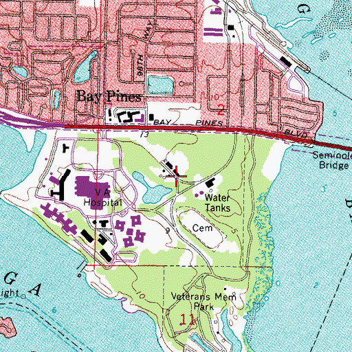 Topographic Map of Rosselli Park, FL