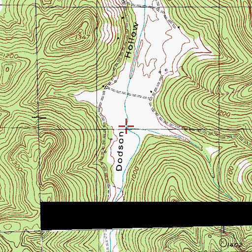 Topographic Map of Floyd Morrow Creek, KY