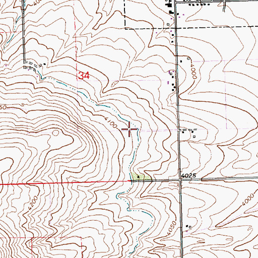 Topographic Map of Lateral C-32, ID