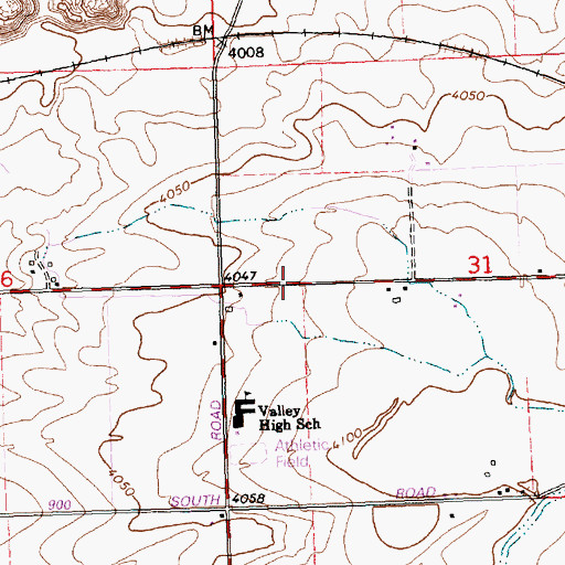 Topographic Map of Lateral C-62, ID