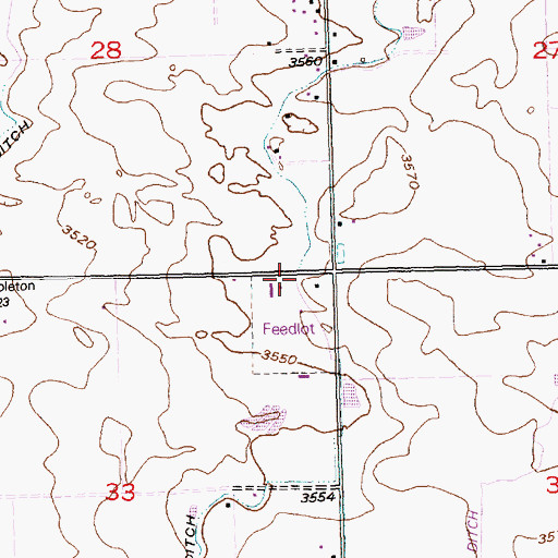 Topographic Map of Lateral N-7, ID