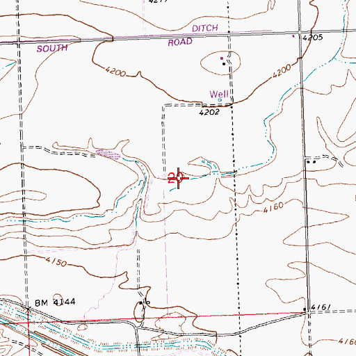Topographic Map of Lateral PA1, ID