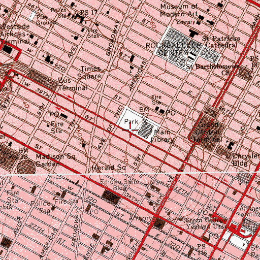Topographic Map of Daytop Preparatory School, NY