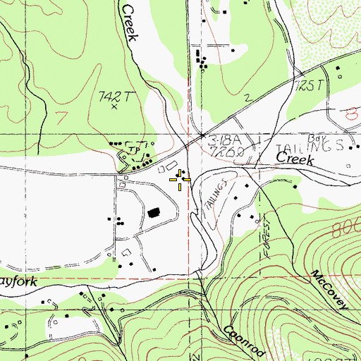 Topographic Map of Big Creek, CA