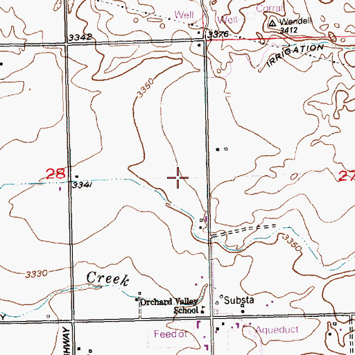 Topographic Map of Lateral S-23, ID