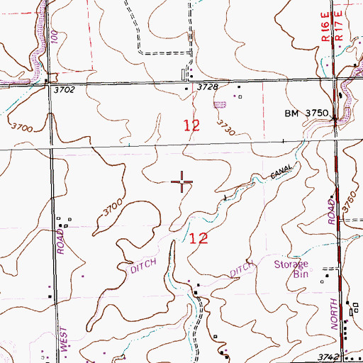 Topographic Map of Lateral S-43, ID