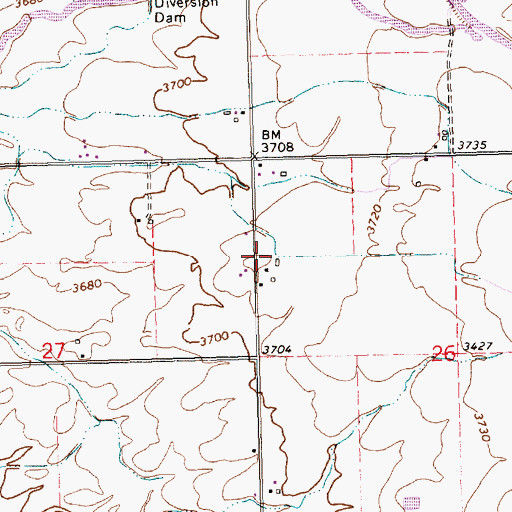 Topographic Map of Lateral U-8, ID