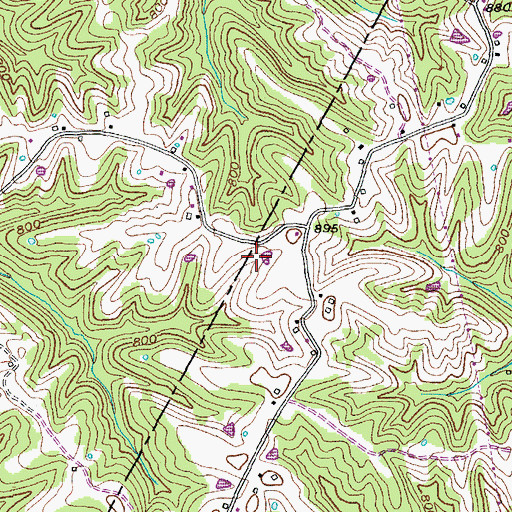 Topographic Map of School Number Forty-One (historical), KY