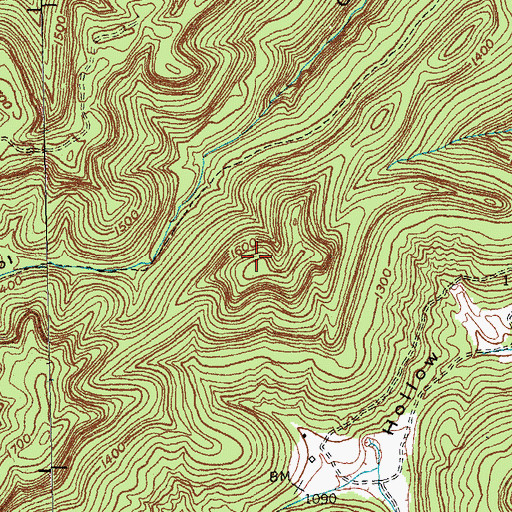 Topographic Map of Henry Cliff, KY