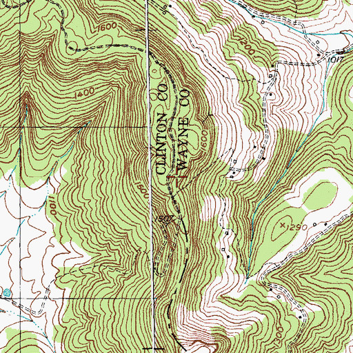 Topographic Map of Hog Rock, KY