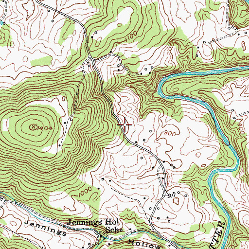 Topographic Map of Lee Mill (historical), KY