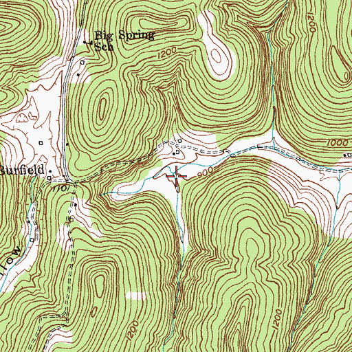 Topographic Map of Pound Hollow, KY