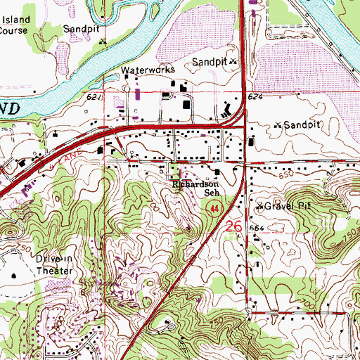 Topographic Map of Northview Community of Christ Church, MI