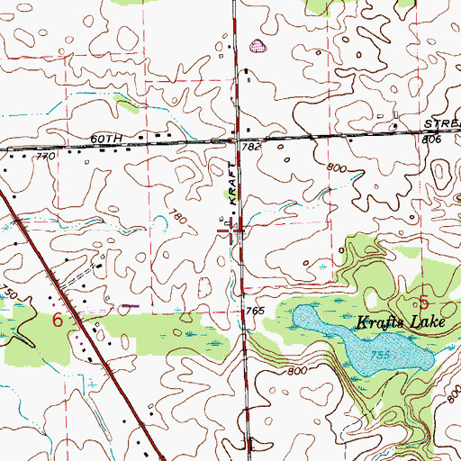 Topographic Map of Davenport University-WA Littnga Main Campus, MI