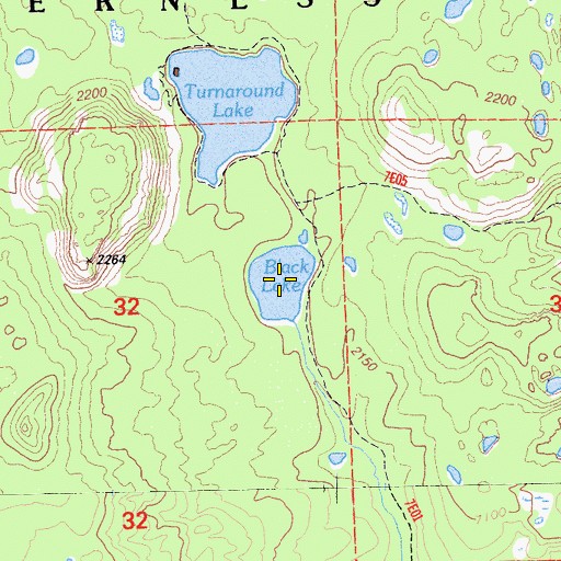 Topographic Map of Black Lake, CA