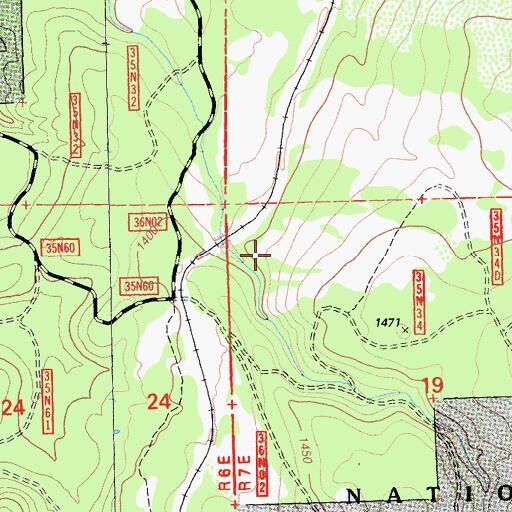 Topographic Map of Blacks Gulch, CA