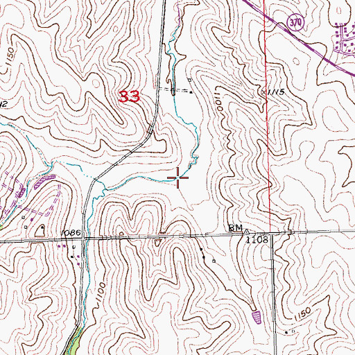 Topographic Map of Savanna Creek, NE
