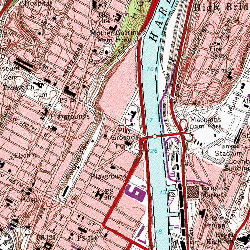 Topographic Map of Manhattan Casino (historical), NY