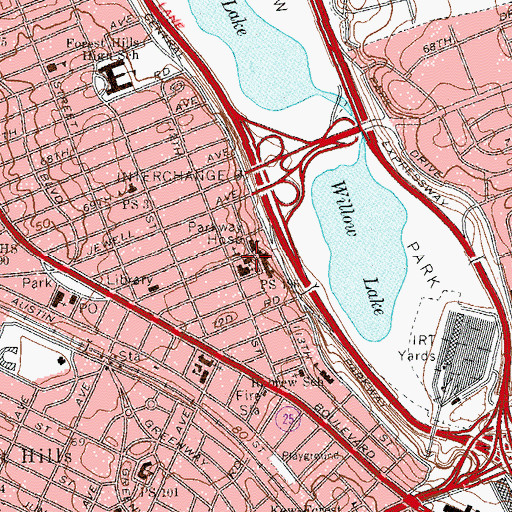 Topographic Map of Mesivta Yesodei Yeshurun, NY