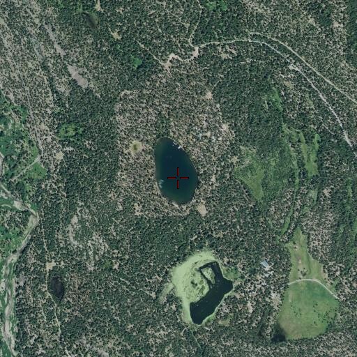 Aerial/Satellite Image of Blue Lake, CA