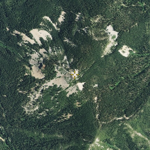 Aerial/Satellite Image of Blue Nose Mountain, CA