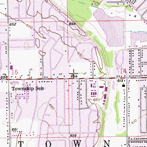 Topographic Map of Ridgewood Christian Reformed Church, MI