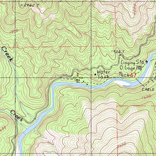 Topographic Map of Bollibokka Club, CA